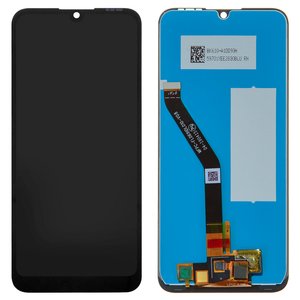Pantalla LCD puede usarse con Huawei Honor 8A, Y6 2019 , Y6 Prime 2019 , Y6s 2019 , negro, Logo Huawei, sin marco, original vidrio reemplazado , JAT LX3 JAT L41