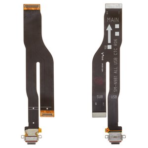 Cable flex puede usarse con Samsung N980F Galaxy Note 20, del conector de carga, con componentes, Original PRC 