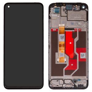 Pantalla LCD puede usarse con Oppo A96 4G, negro, con marco, Original PRC , CPH2333, 1540432310