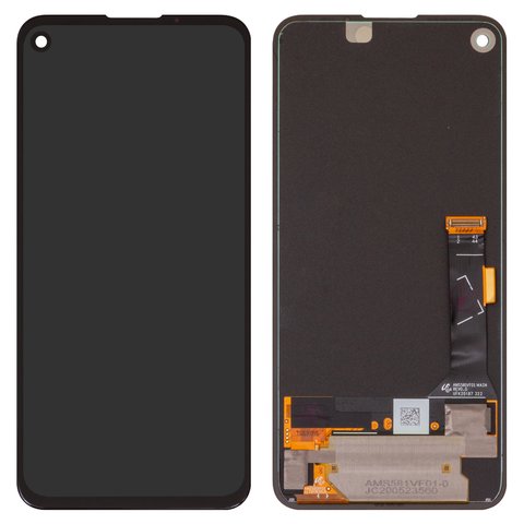 Pantalla LCD puede usarse con Google Pixel 4a, negro, sin marco, original vidrio reemplazado 