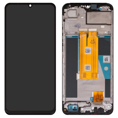 Pantalla LCD puede usarse con Realme C61, negro, con marco, Original PRC , RMX3939, RMX3930
