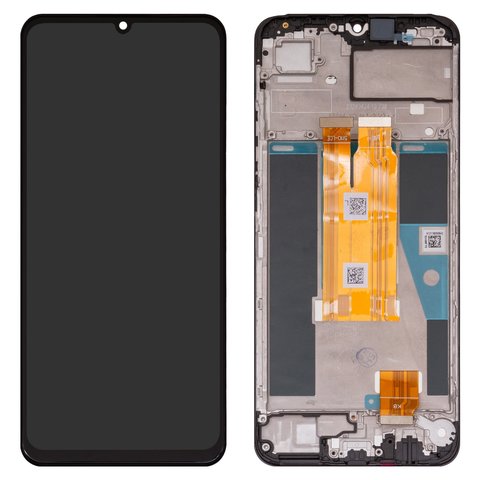 Pantalla LCD puede usarse con Realme C63 4G, negro, con marco, Original PRC