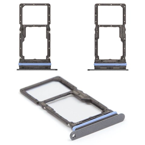 Sujetador de tarjeta SIM puede usarse con Samsung A165 Galaxy A16, A166 Galaxy A16 5G, gris, Gray, dual SIM