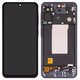 Pantalla LCD puede usarse con Samsung A566 Galaxy A56, negro, con marco, Copy, (TFT)