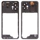 Parte media de carcasa puede usarse con Motorola Moto G23 XT2333, negra, con vidrio de cámara