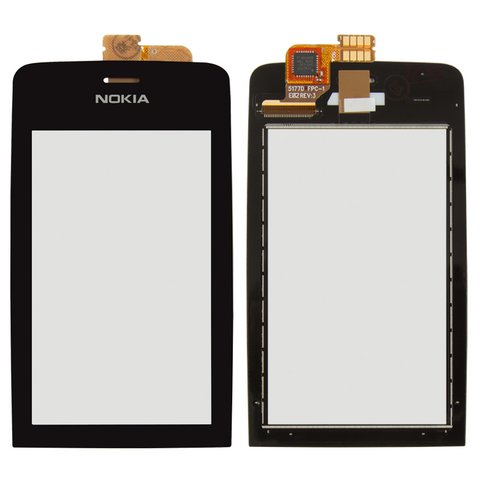 Сенсорний екран для Nokia 308 Asha, 309 Asha, 310 Asha, чорний