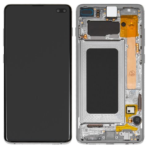 Дисплей для Samsung G975 Galaxy S10 Plus, белый, с рамкой, Original PRC
