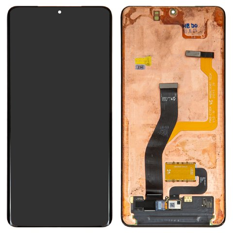 Дисплей для Samsung G998 Galaxy S21 Ultra 5G, чорний, без рамки, Оригінал переклеєне скло