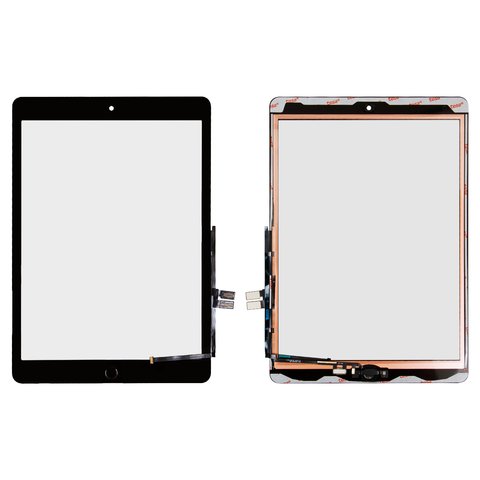 Сенсорний екран для iPad 10.2 2021, чорний, High Copy, з кнопкою HOME, #A2602 A2603 A2604