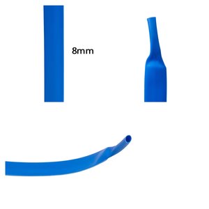 Термоусадочная трубка, 1 м, 8,0 мм, синяя