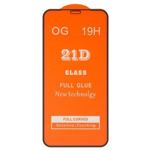 Защитное стекло для Apple iPhone 11 Pro, iPhone X, iPhone XS, совместимо с чехлом, Full Glue, без упаковки , черный