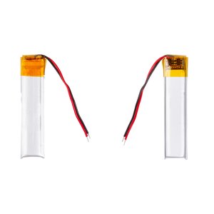 Аккумулятор 501040, 40 мм, 10 мм, 5,0 мм, Li ion, 3,7 В, 180 мАч, с контроллером