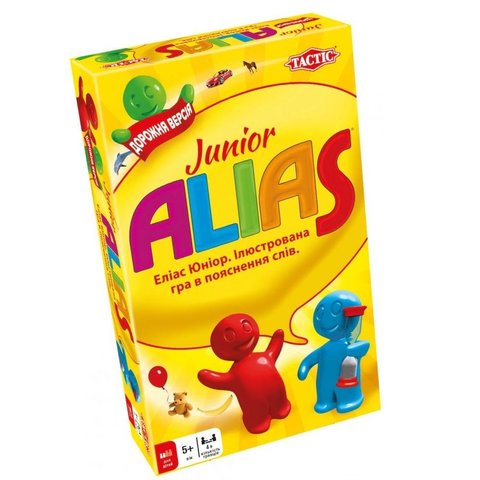 Настольная игра Tactic Alias Junior дорожная версия на украинском языке 