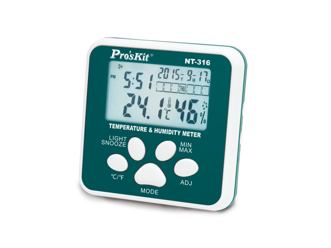Mini Temperature & Humidity Meter Pro'sKit NT-316 - ToolBoom