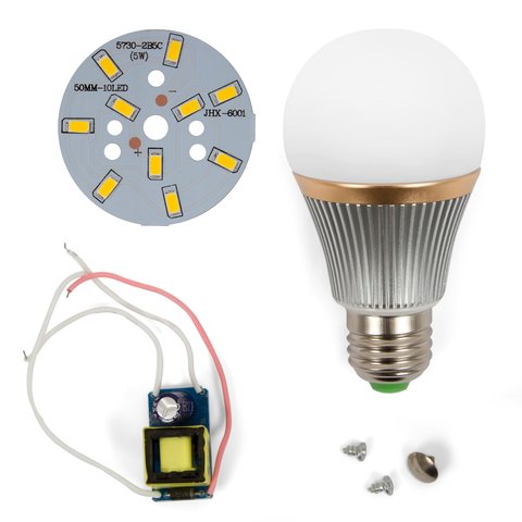 LED Light Bulb DIY Kit SQ-Q22 5730 5 W (warm white, E27), Dimmable
