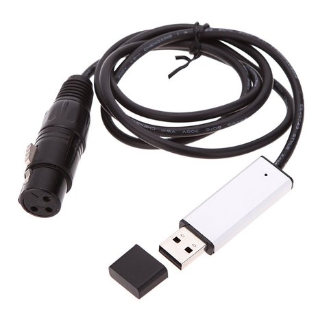 Adaptador USB DMX512 para ordenador para manejar luces 